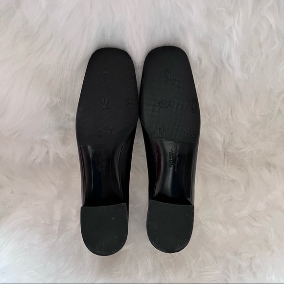 SALVATORE FERRAGAMO Gancini Logo Pebbled Leather Loafers - Picture 11 of 13